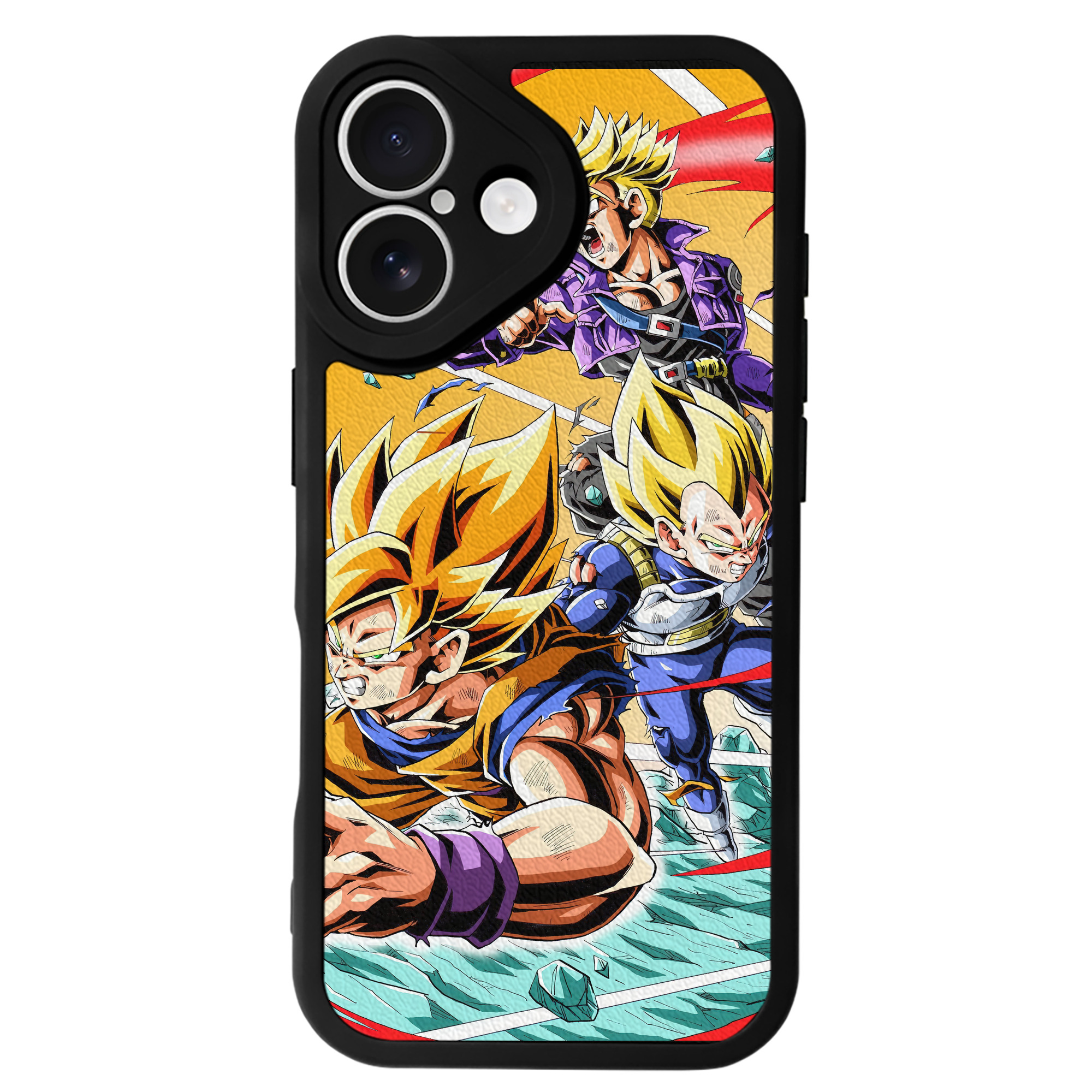 （画像用） ドラゴンボール DRAGON BALL 【iPhone 16シリーズ対応】シリコンスマホケース（レザー調） 材質：シリコン